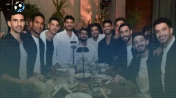 ناصر ماهر يهنئ دونجا بالخطوبة بحضور مصطفى شلبي – صورة حصرية